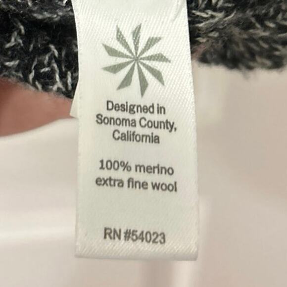 ATHLETA Extra Fine Merino Wool Pinewood Mock Neck Sweater Dress Size Small - Picture 10 of 12